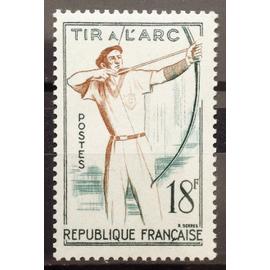 France - Sports 1958 - Tir Arc 18f (Impeccable N° 1163) Neuf** Luxe - Cote 3,00&euro; - N15520
