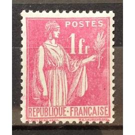 France - Paix 1f Rose (Très Joli N° 369) Neuf* - Cote 4,40&euro; - Année 1937 - N16680