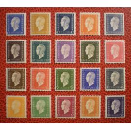 Marianne de Dulac - Série de Londres - Série complète de 20 timbres neufs sur charnière ou avec trace - France - Année 1945