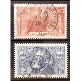 Série Jean Jaurès - N° 318-319 Obl - Cote 5,60&euro; - France Année 1936 - N19282