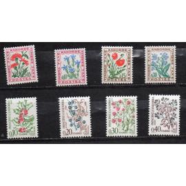 Andorre- Lot de 8 timbres neufs -Taxe