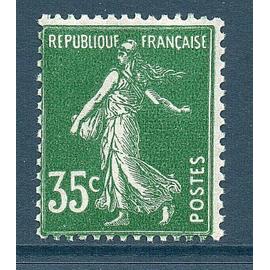 Type semeuse fond plein 35c vert année 1937 n° 361 yvert et tellier luxe