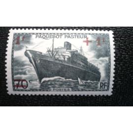 TIMBRE FRANCE (YT 502 ) 1941 navire Pasteur Overprint