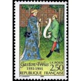 6ème centenaire de la mort de Gaston Fébus année 1991 n° 2708 yvert et tellier luxe