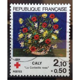 Croix Rouge 1984 - Caly - Corbeille Rose 2,10+0,50 (Superbe N° 2345) Obl - France Année 1984 - N20385