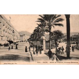 708 W -cpa Nice -hôtel de France, avenue Masséna-