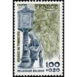 Journée du timbre : facteur parisien en 1900 année 1978 n° 2004 yvert et tellier luxe