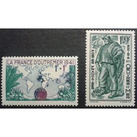 2 Timbres France 1941 Yvert Et Tellier N°503 La France D
