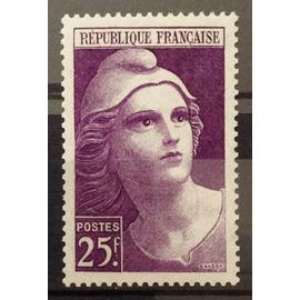 Marianne de Gandon - Grand - 25f violet (Impeccable n° 731) Neuf** Luxe (= Sans Trace de Charnière) - France Année 1945 - N21576