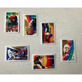 2002 Série de 6 timbres neufs "Etoiles du Jazz"