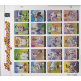 Etats-Unis 3337-3356 Folienblatt (complète.Edition.) neuf avec gomme originale 2000 Baseballspieler