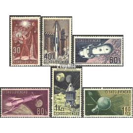 Tchécoslovaquie 1329-1334 (édition complète) oblitéré 1962 recherche spatiale