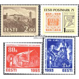 Estonie 213,214,216-217 (édition complète) neuf 1993 timbres spéciaux