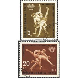 Bulgarie 1383-1384 (édition complète) oblitéré 1963 WM dans lutte libre