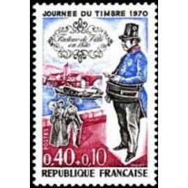 Journée du timbre : facteur de ville année 1970 n° 1632 yvert et tellier luxe