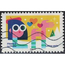 France 2023 Oblitéré Used Les Timbres qui nous rapprochent Troisième timbre rangée du haut