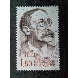 timbre FRANCE YT 2251 Léon Blum (1872-1950) 1982 ( 16412 )