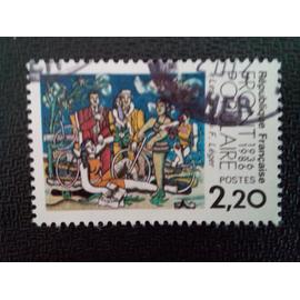 timbre FRANCE YT 2394 Front populaire 1936-1986 "Loisirs" Fernand Léger 1986 ( 16412 )