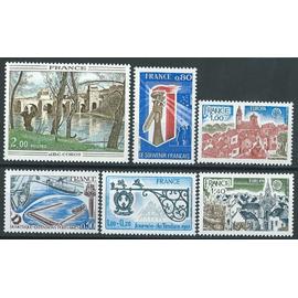 Lot de 6 timbres neufs** année 1977 n° 1923 1925 1926 1927 1928 1929
