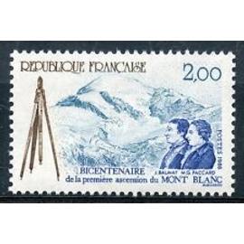Timbres France 1986 Neuf ** YT N° 2422 Bicentenaire de la Première ascencion du Mon