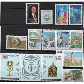 Andorre français timbres année complète 1997