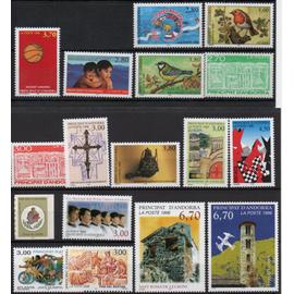 Andorre français timbres année complète 1996