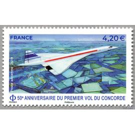 france 2019, très bel exemplaire neuf** luxe de poste aérienne yvert 83, 50ème anniversaire de l