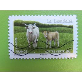 Timbre France YT 962 AA - Faune - Les vaches de nos régions - La lourdaise - 2014