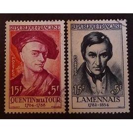 France oblitéré Y et T N° 1110 1111 lot de 2 timbres de 1957 cote 8.90