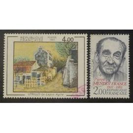 France oblitéré Y et T N° 2297 2298 lot de 2 timbres de 1983 cote 1.40