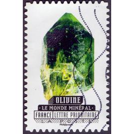 timbre Le monde minéral - Olivine