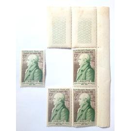 4 Timbres France - Yt 969 - 4 X 12f - 1954 - Journée du timbre 1954 Lavallette , Directeur Général des Postes 1804-1815