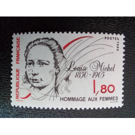 timbre FRANCE YT 2408 Célébrer les femmes: Louise Michel (1830-1905) 1986 ( 070404 )