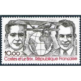 france 1981, très beau timbre neuf** luxe, poste aérienne 55, première traversée de l