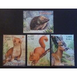 France oblitéré Y et T N° 3381 à 3384 lot de 4 timbres de 2001 (série complète) cote 2.50