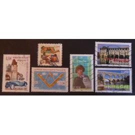 France oblitéré Y et T N° 3576 3578 3581 3590 3595 3604 lot de 6 timbres de 2003 cote 3.70