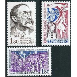 france 1982, très beaux timbres neufs** luxe yvert 2224 éclairage public à l