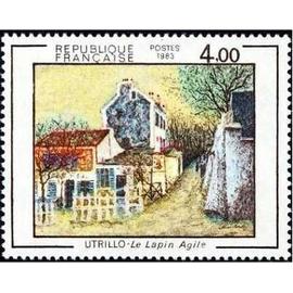 france 1983, très beau timbre neuf** luxe yvert 2297 - Art : tableau de Maurice Utrillo (1883-1955), Restaurant 