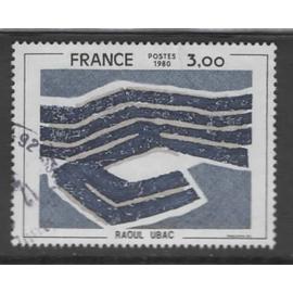 France, timbre-poste Y & T n° 2075 oblitéré, 1980 - Raoul Ubac