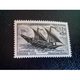 timbre FRANCE YT 1093 Felouque XVIIIème Siècle 1957 ( 070704 )