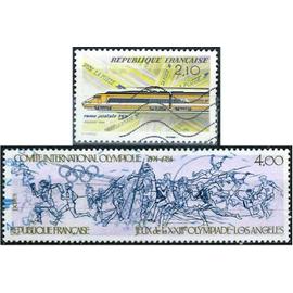 france 1984, beaux timbres yvert 2314, jeux olympiques d
