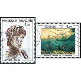 france 1982, série artistique, beaux timbres yvert 2210 "l