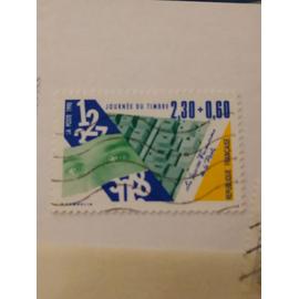 Timbre France 2640 Journée du timbre Les métiers de la Poste 2,30f + 60c 1990