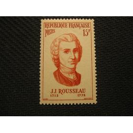 timbre "J.J. Rousseau 1712-1778" 1956 - y&t n° 1084