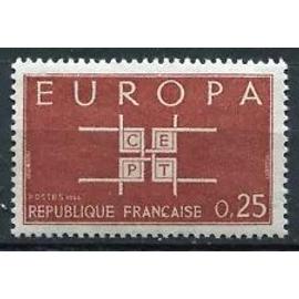 Timbre France 1963 Neuf ** YT N° 1396 Europa 25 C