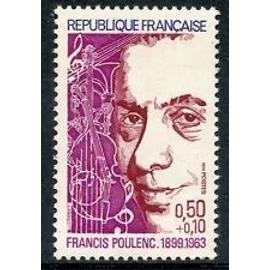 Timbre France 1974 Neuf ** YT N° 1785 Francis POULENC