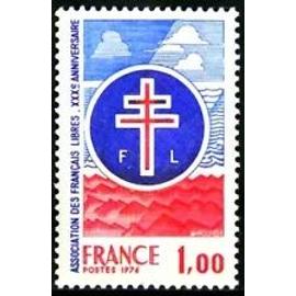 Timbre France 1976 Neuf ** YT N° 1885 30éme Anniversaire de l