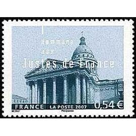 France 2007, très beau timbre neuf** luxe yvert 4000, hommage aux justes de france.