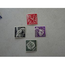 monaco série jeux olympiques helsinki timbres neufs n° 51 à 54 poste aérienne