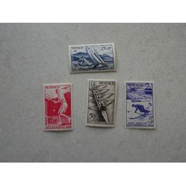 monaco série jeux olympiques londres timbres neufs n° 51 à 54 poste aérienne